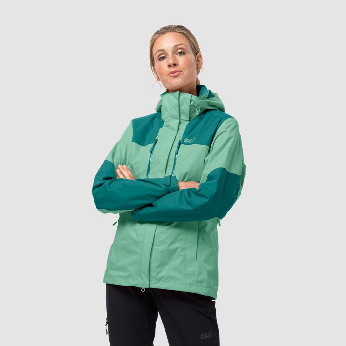 Jack Wolfskin Womens Jasper Hardshell Jacket Turquoise 546182WQO